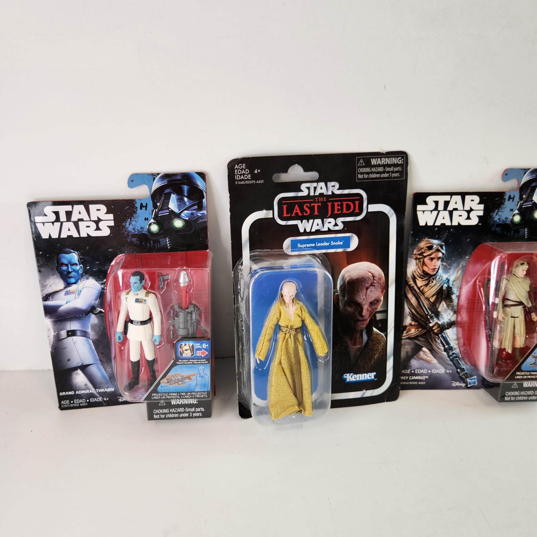 Star Wars Hasbro Thrawn Snoke Rey Phasma Action Figure Toys - image 3 of 4