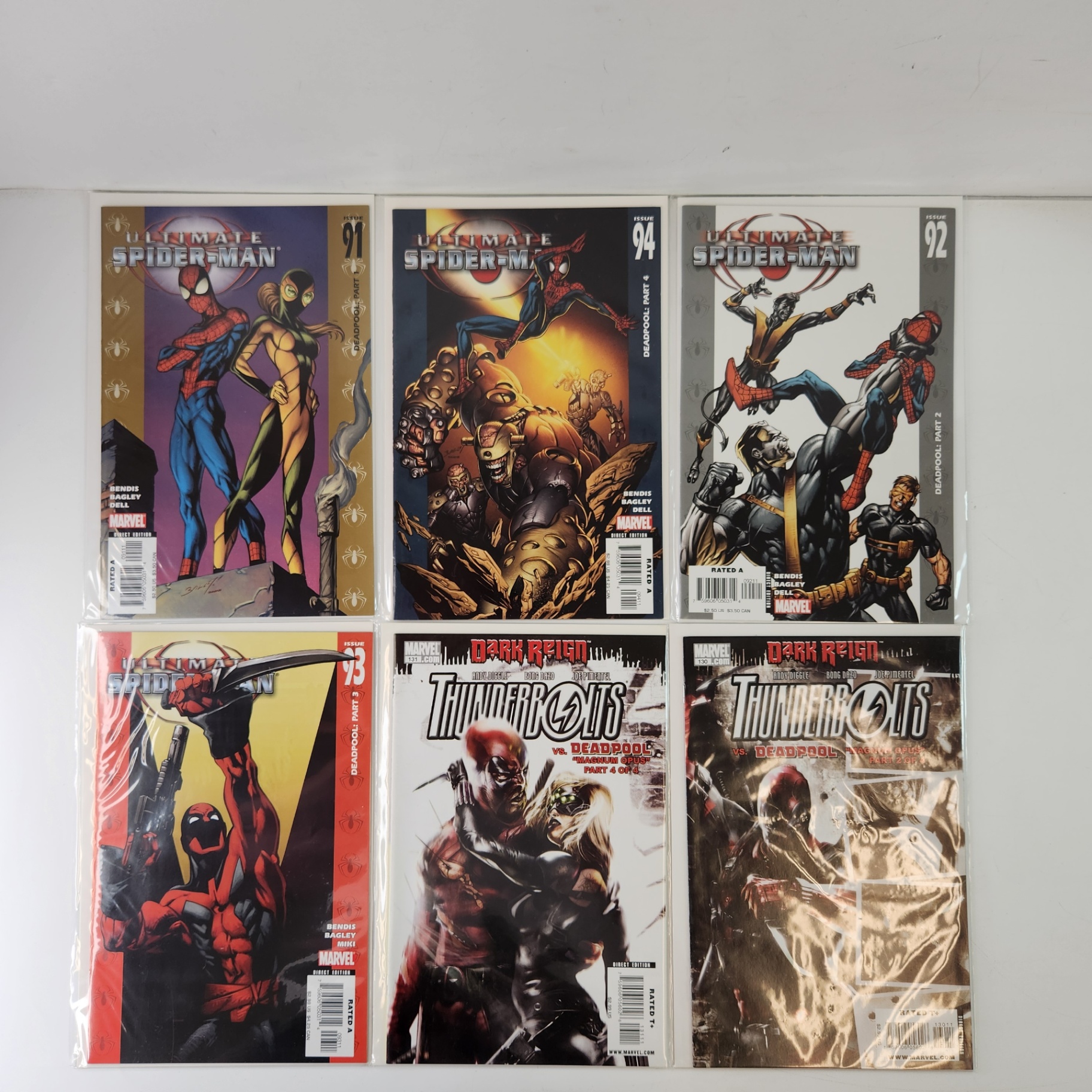 Ultimate Spiderman #91-94, Thunderbolts #130, 131 - image 1 of 4