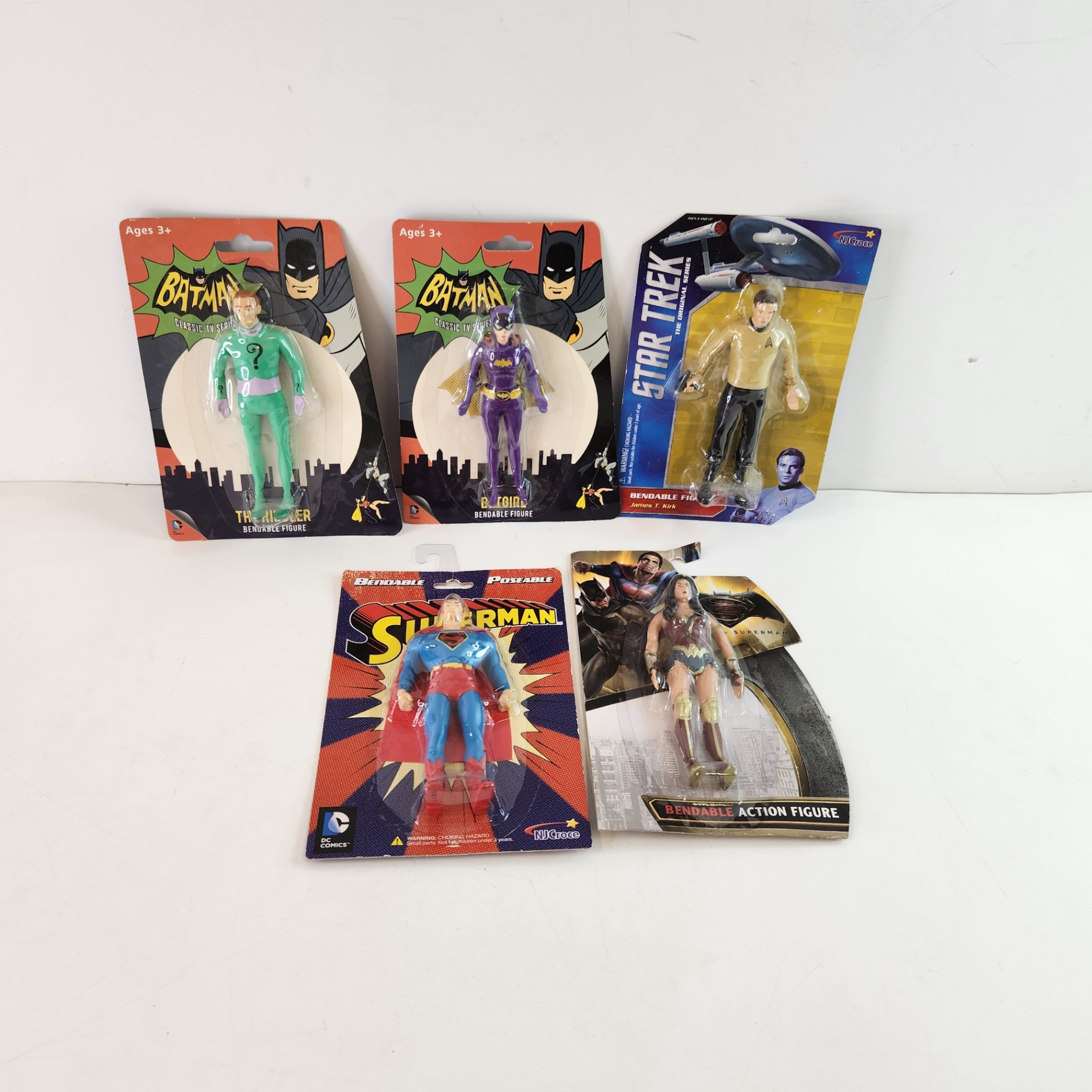 Batman, Wonder Woman, Superman, Star Trek Action Figures - image 1 of 4