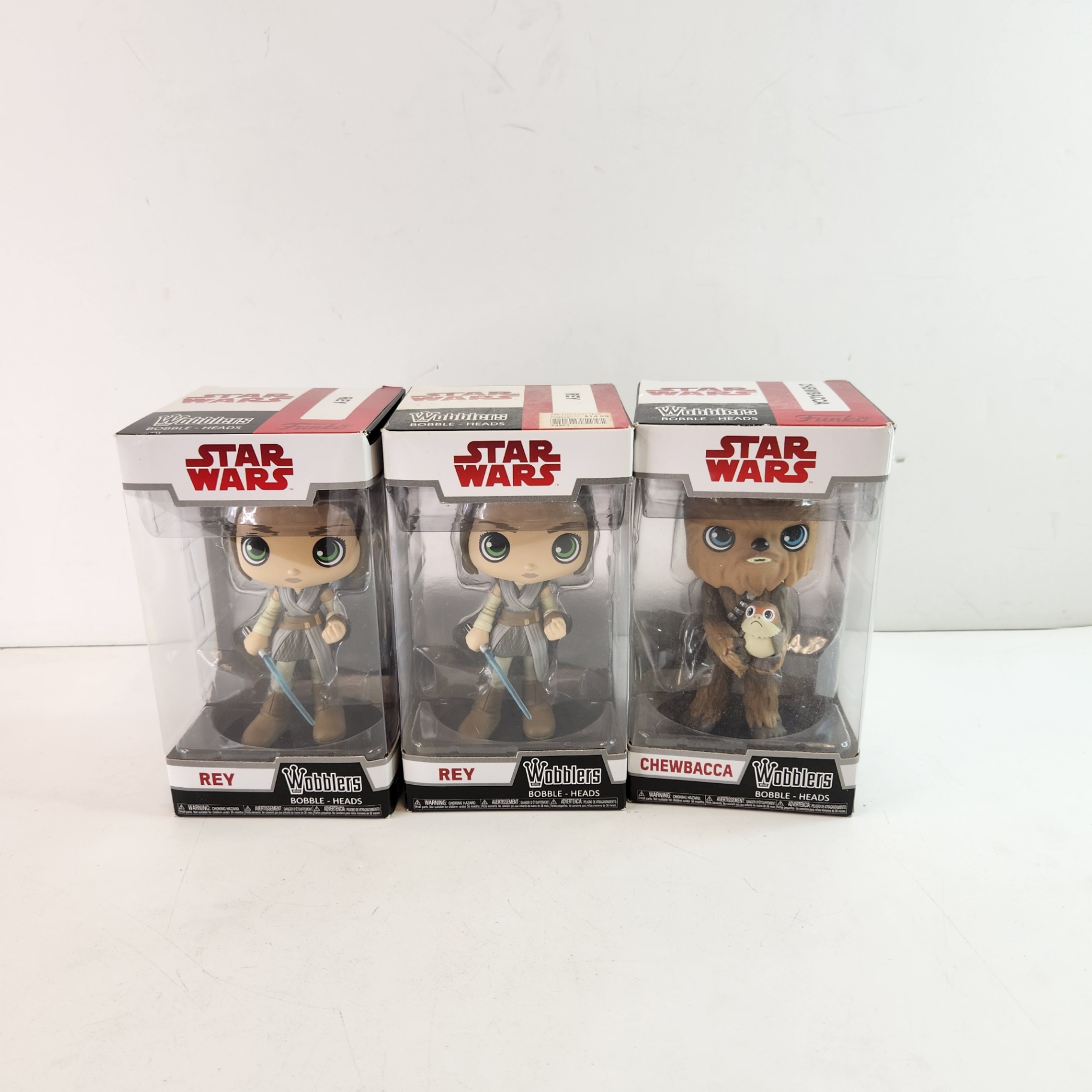 Star Wars Wobblers Rey Chewbacca - image 1 of 3