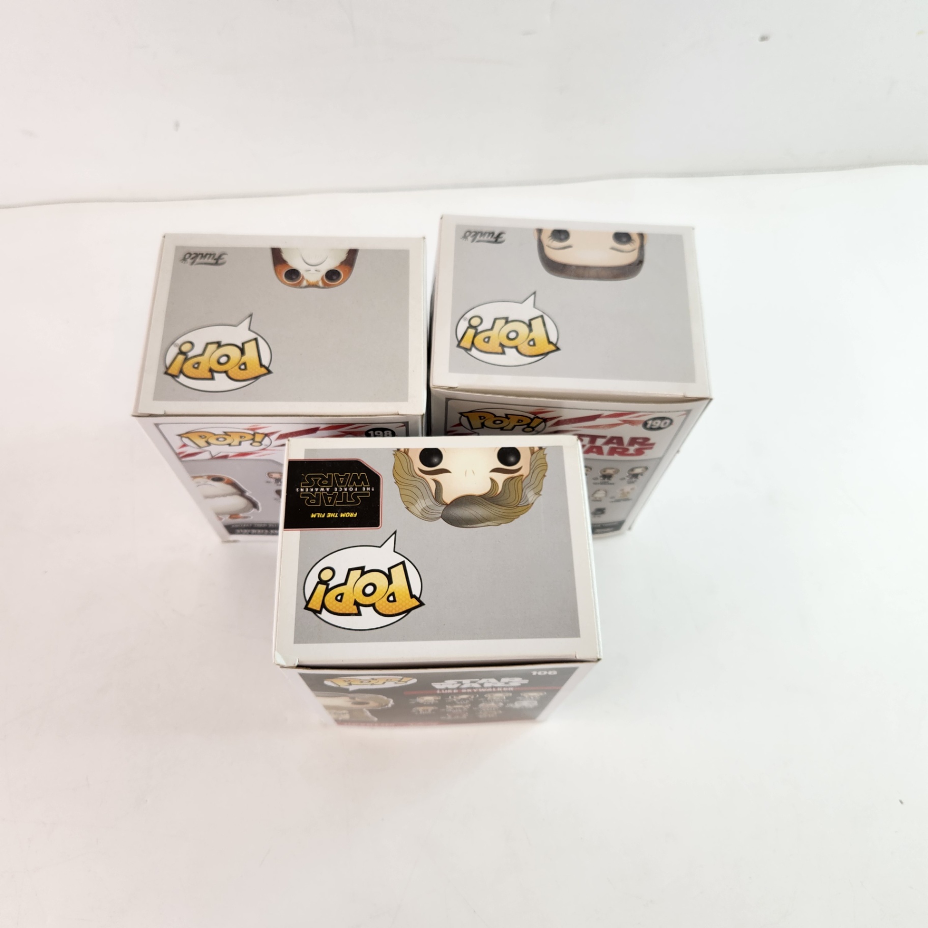 Star Wars Luke Skywalker Porg Rey Funko Pops - image 5 of 5
