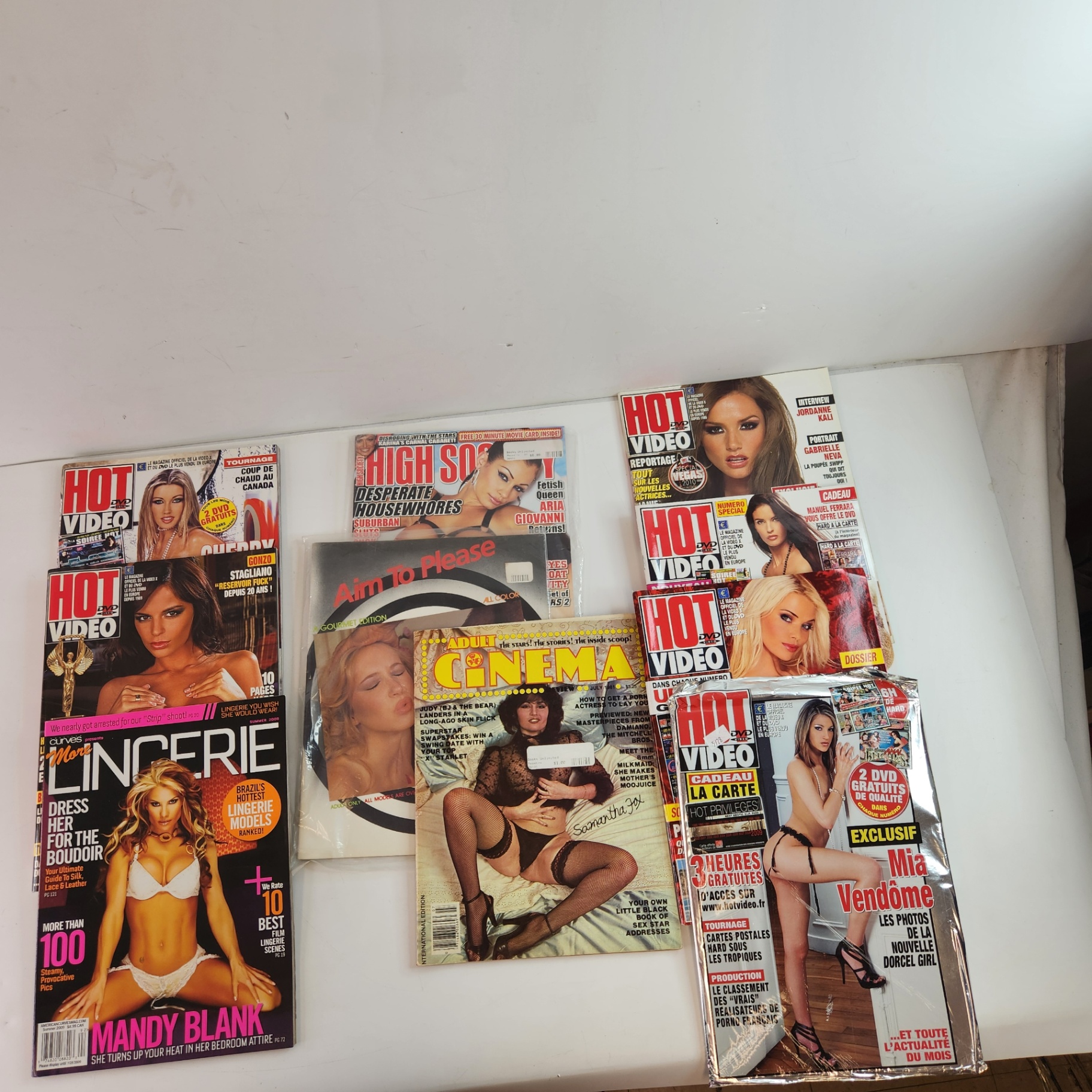 Lot of 10 Adult Hard/Softcore Magazines Hot Video Aim to Please+ - image 1 of 8
