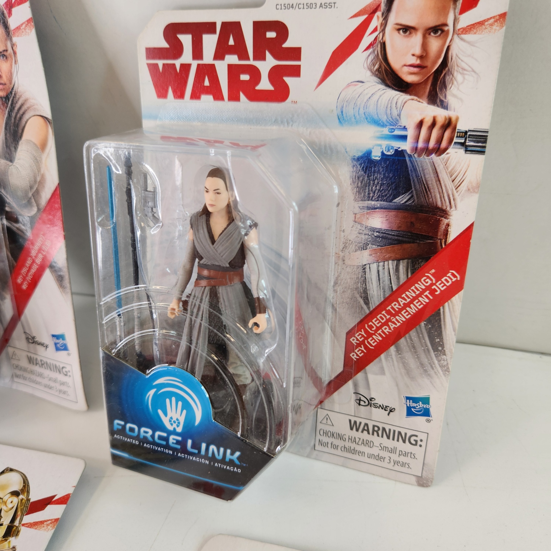 Star Wars Hasbro Force Link Rey C3PO Rose Action Figures - image 4 of 4