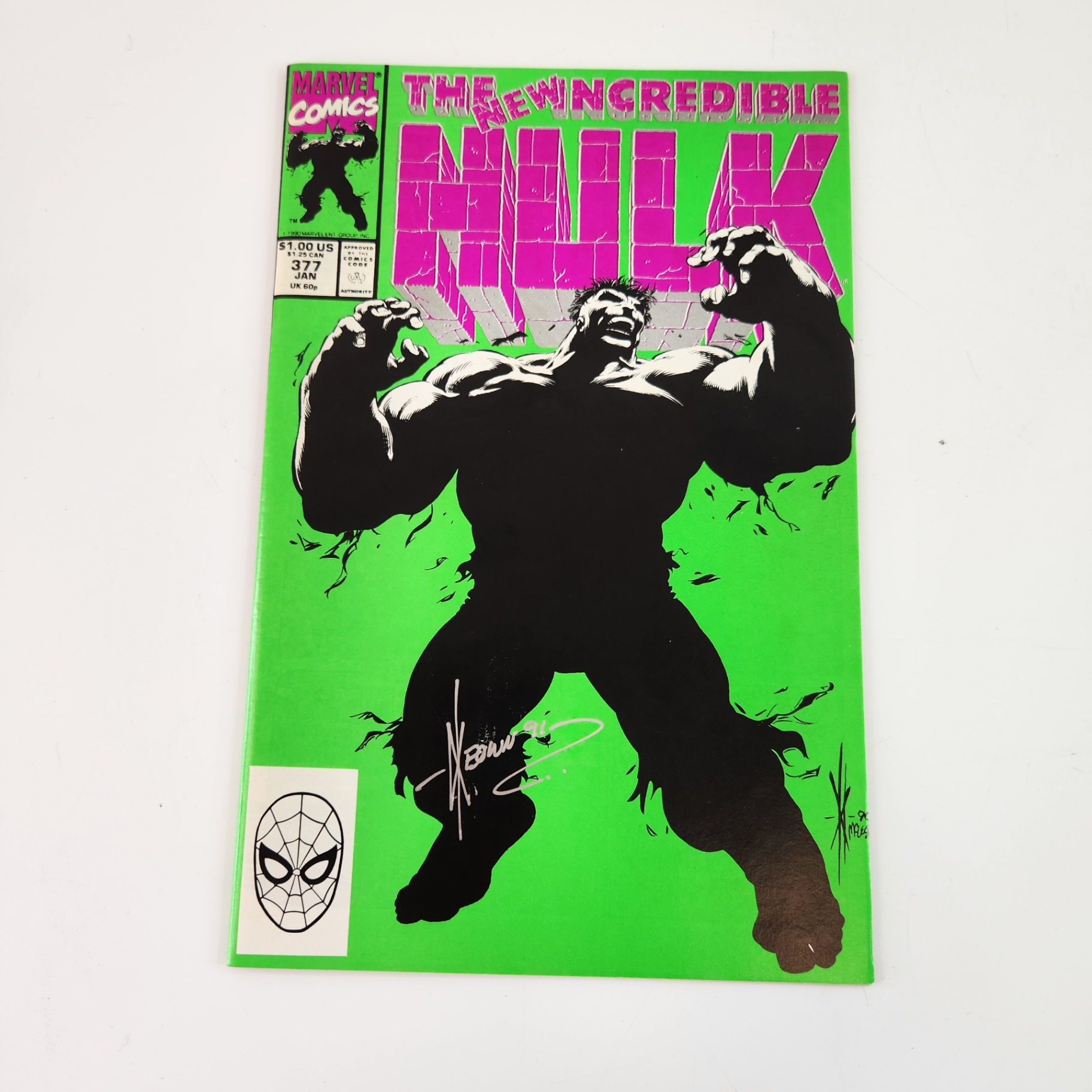 Incredible Hulk #377 Signed by Dale Keown - image 1 of 4