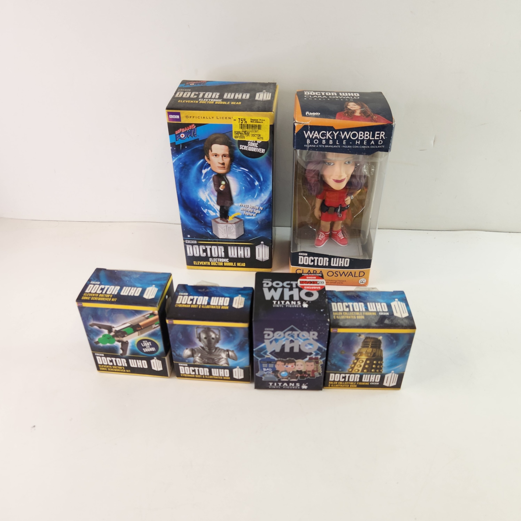 Doctor Who Clara Oswald Bobble Heads Dalek Tardis Action Figures - image 1 of 4