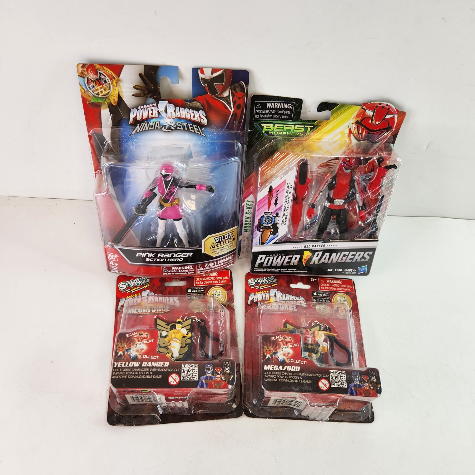 Bandai Power Ranges Action Figures, Backpack Clips - image 1 of 5