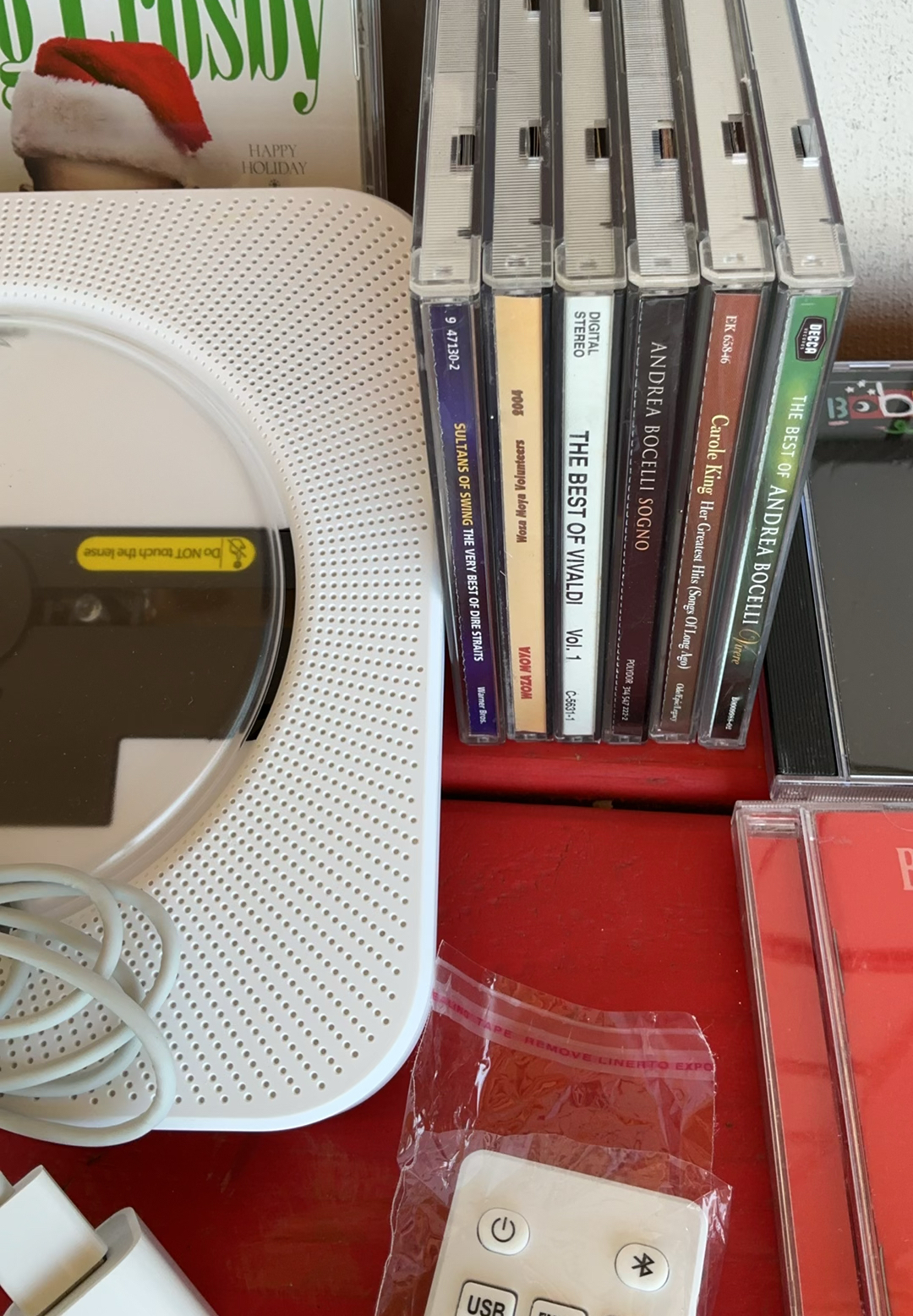 CDs and Desktop CD Player with Speakers - image 6 of 6