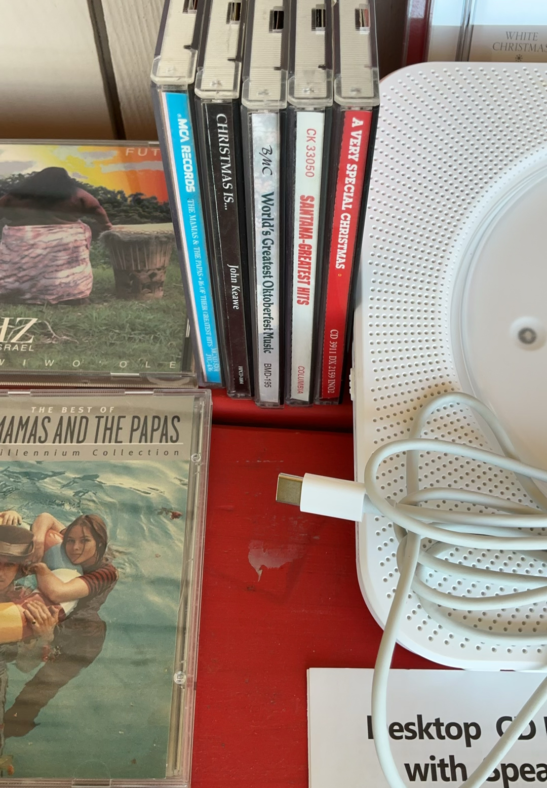 CDs and Desktop CD Player with Speakers - image 5 of 6