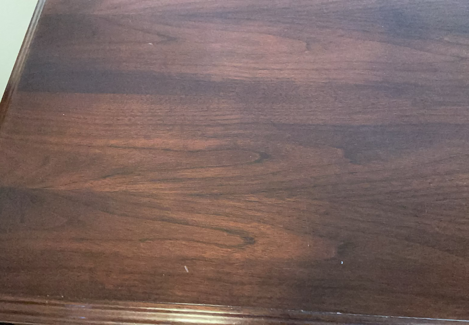 Dark Wood Office Desk with Center Keyboard Tray and Dual Pedestal Drawers - image 8 of 8
