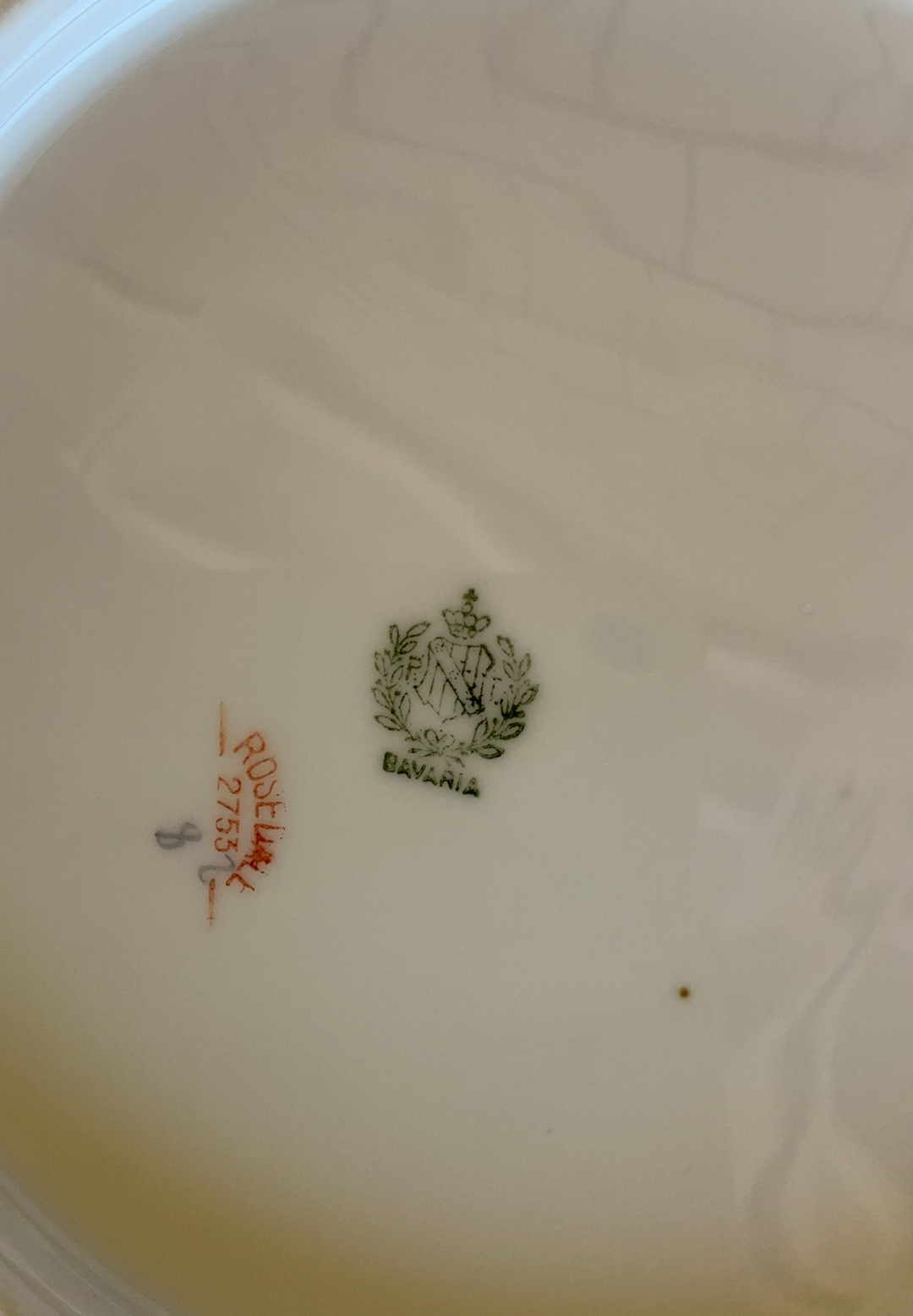 Vintage porcelain plates with floral rims, metal serving trays, egg tray, and ornate flatware set - image 7 of 13