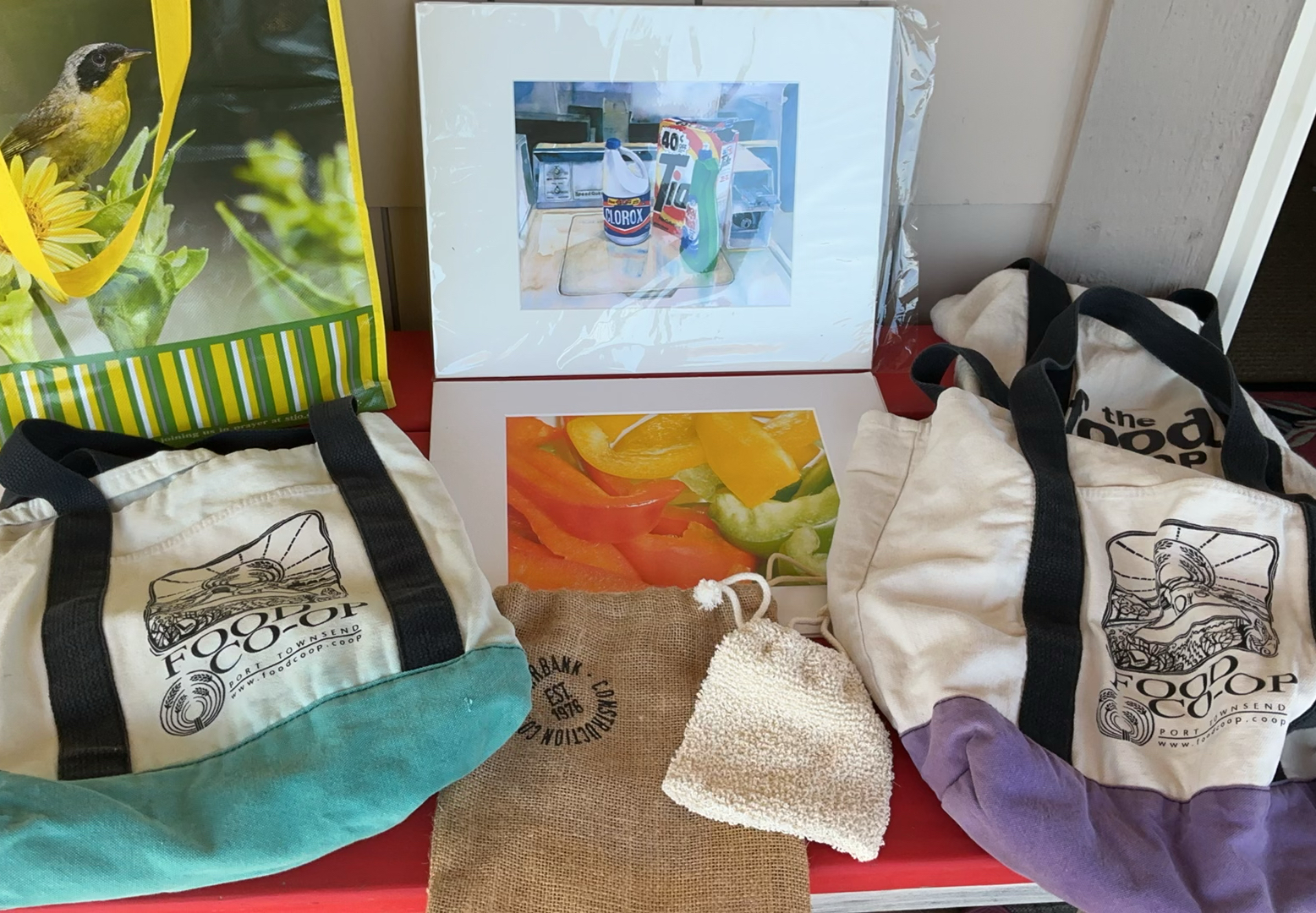 Matted art print/photo of things you buy in the grocery store - image 1 of 5