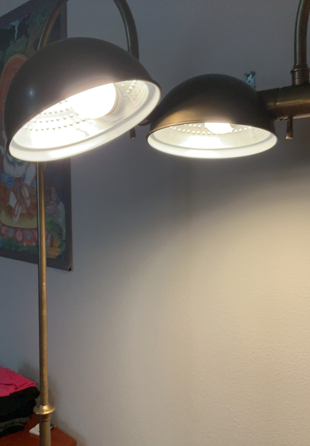 Two Bronze Finish Floor lamps - image 2 of 4