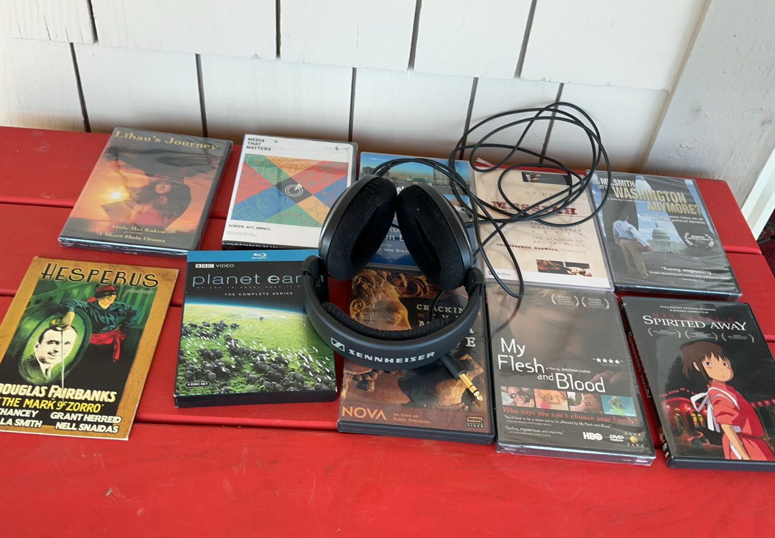 Sennheiser Headphones, DVD’s - image 1 of 5