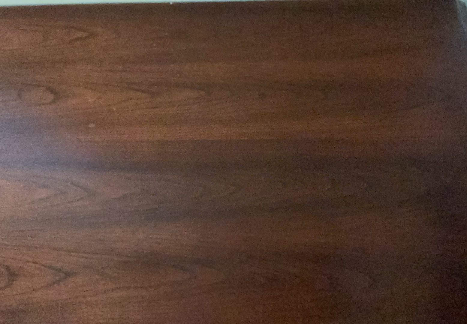 Dark Wood Office Desk with Center Keyboard Tray and Dual Pedestal Drawers - image 6 of 8