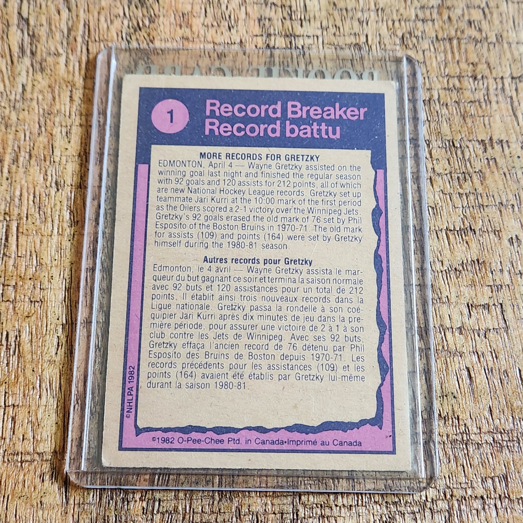 Wayne Gretzky Record Breaker Card - image 3 of 4