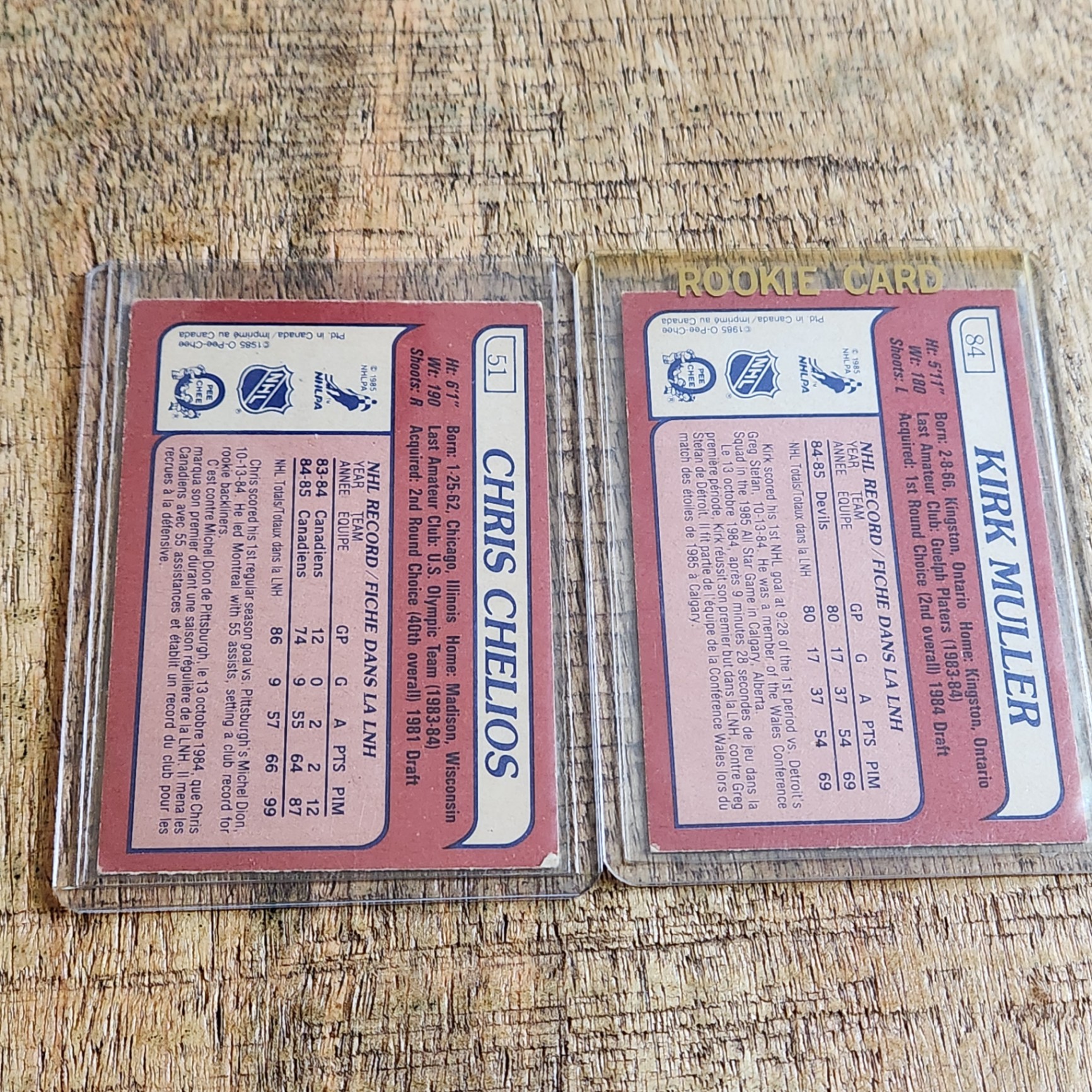 Muller / Chelios Rookie Cards - image 3 of 4