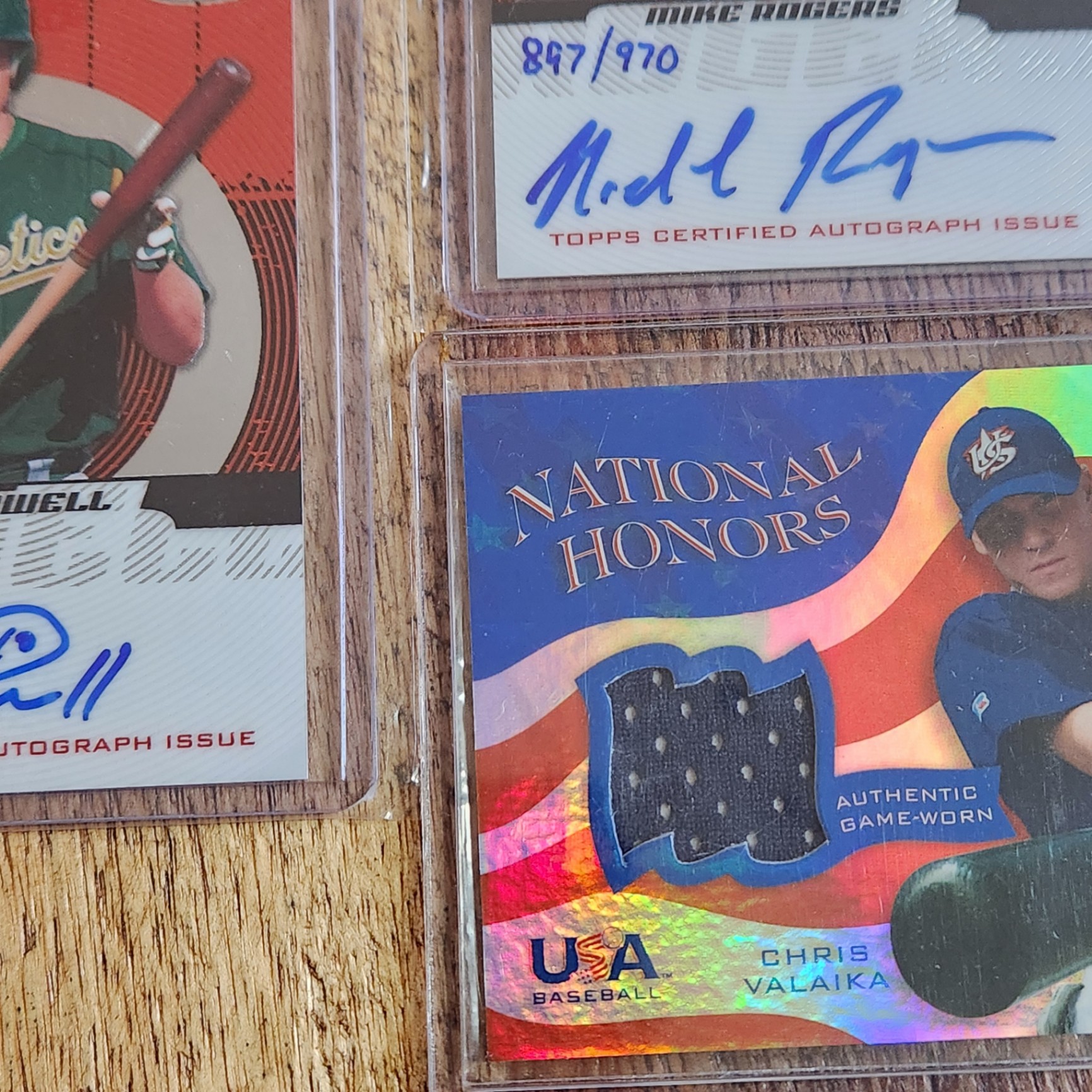 MLB Signed / Jersey Cards x 3 - image 2 of 4