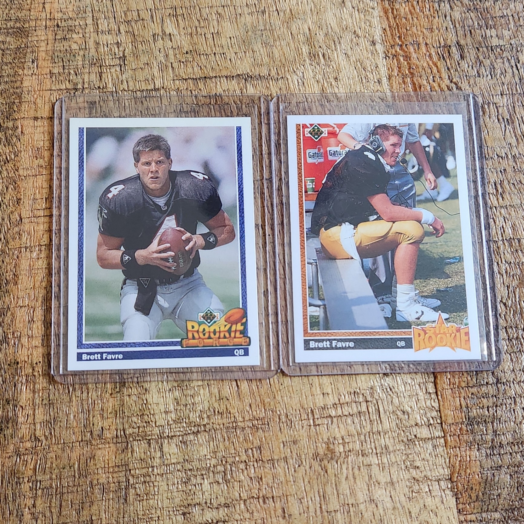 Brett Favre Rookie Cards x 2 - image 1 of 3