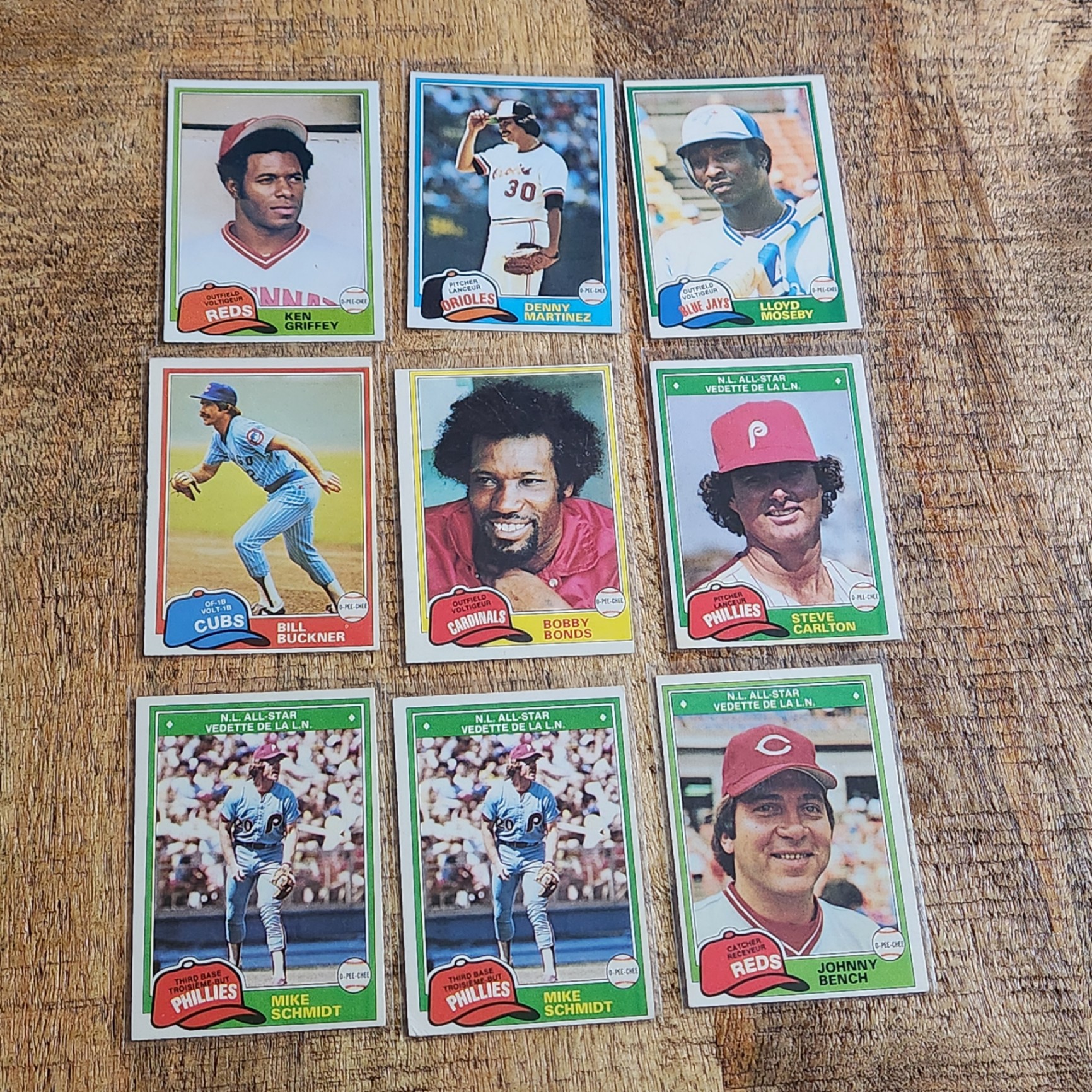 Famous MLB Stars x 9 - image 1 of 6