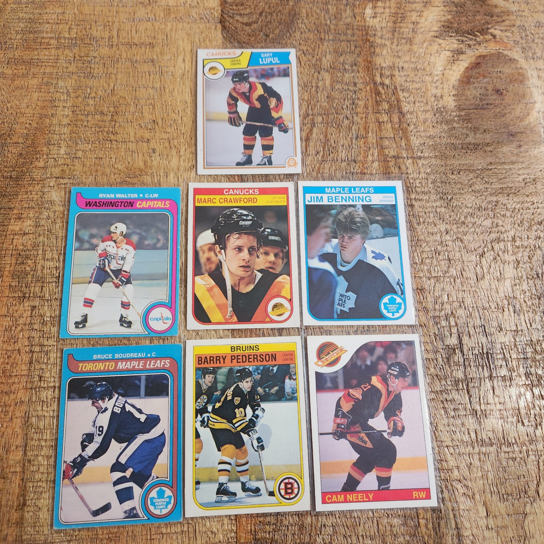 Former Canucks Hockey Cards x 7 - image 1 of 6