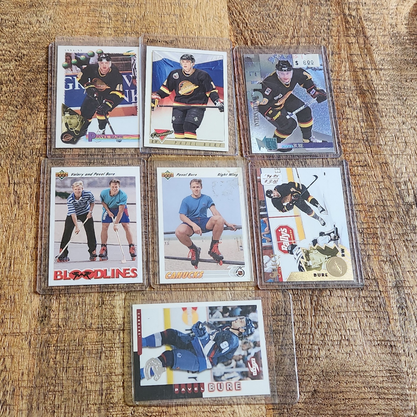 Pavel Bure Cards x 7 - image 1 of 7