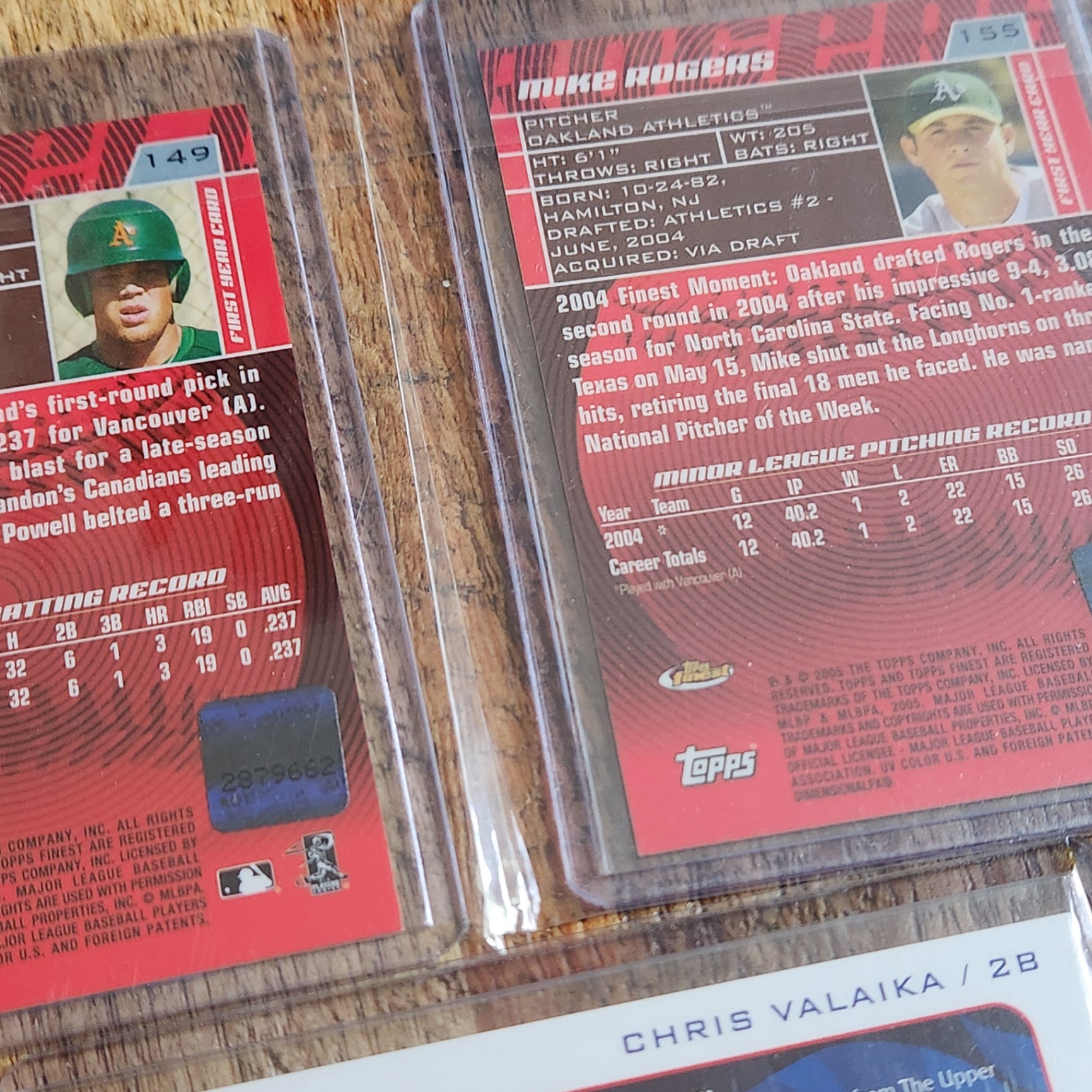 MLB Signed / Jersey Cards x 3 - image 4 of 4