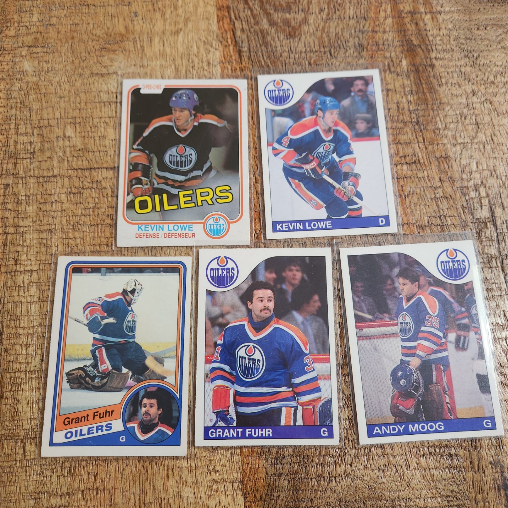 Edmonton Oilers Hockey Cards x 5 - image 1 of 4