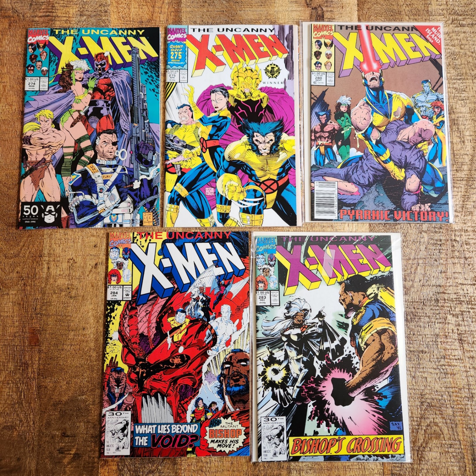 Uncanny X-Men #274 275 280 283 284 - image 1 of 5