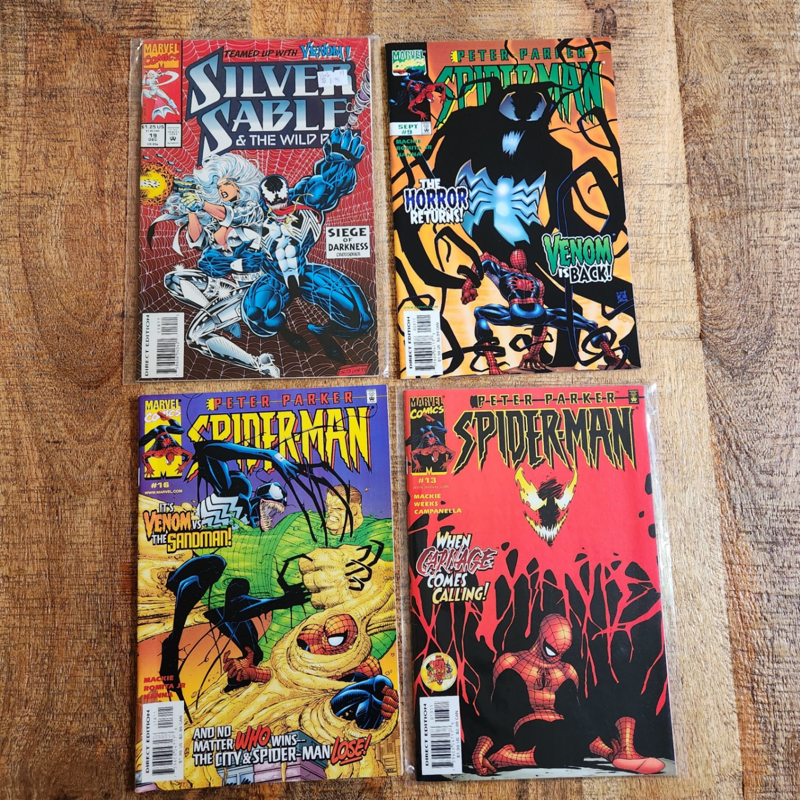 Peter Parker / Silver Sable - all Venom covers - image 1 of 3