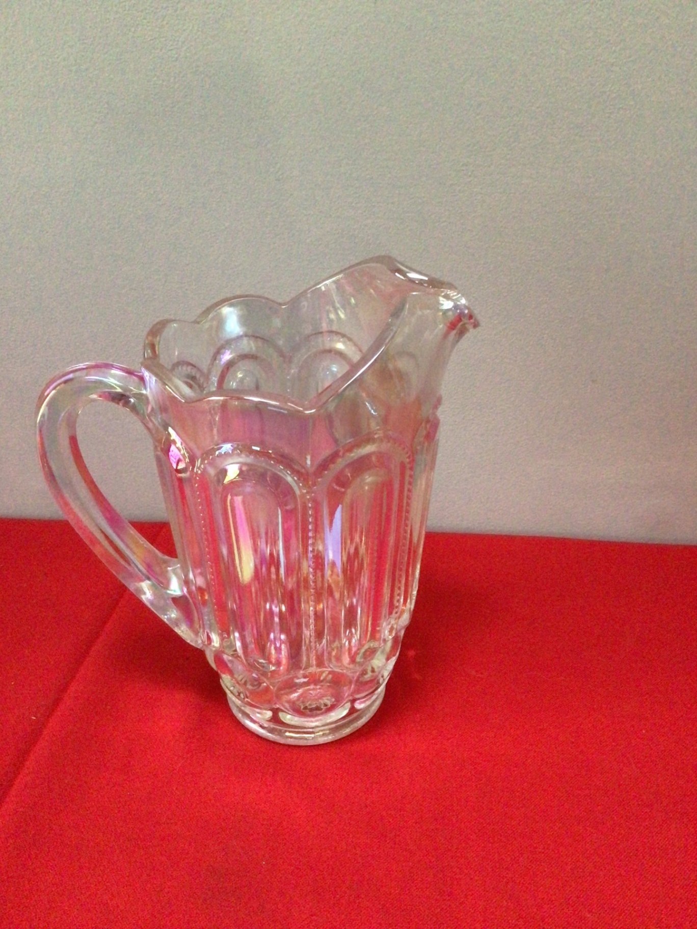 Decorative irredecent carnival  Glass Pitcher - image 1 of 2