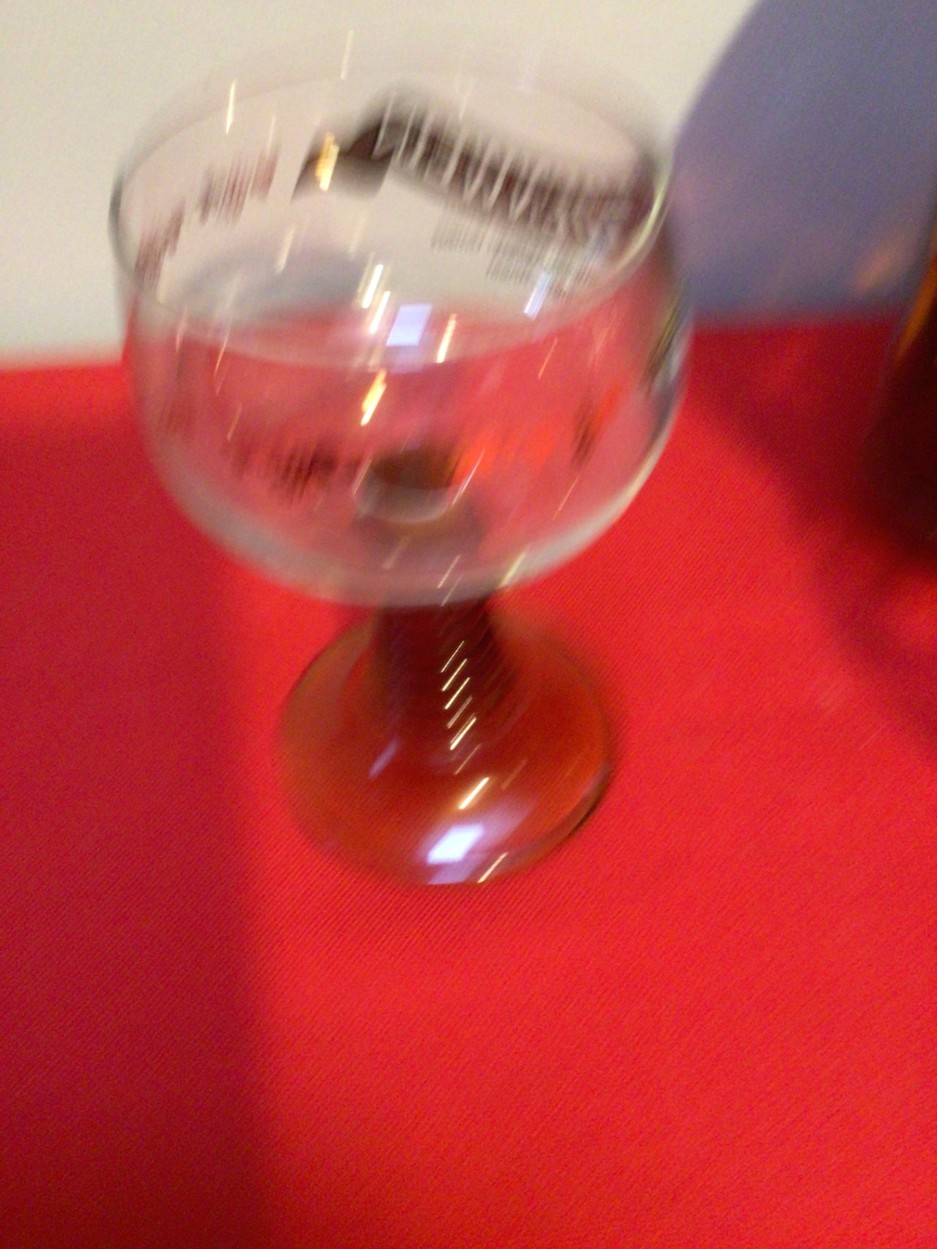 Decanter with three stemmed glasses - image 3 of 3