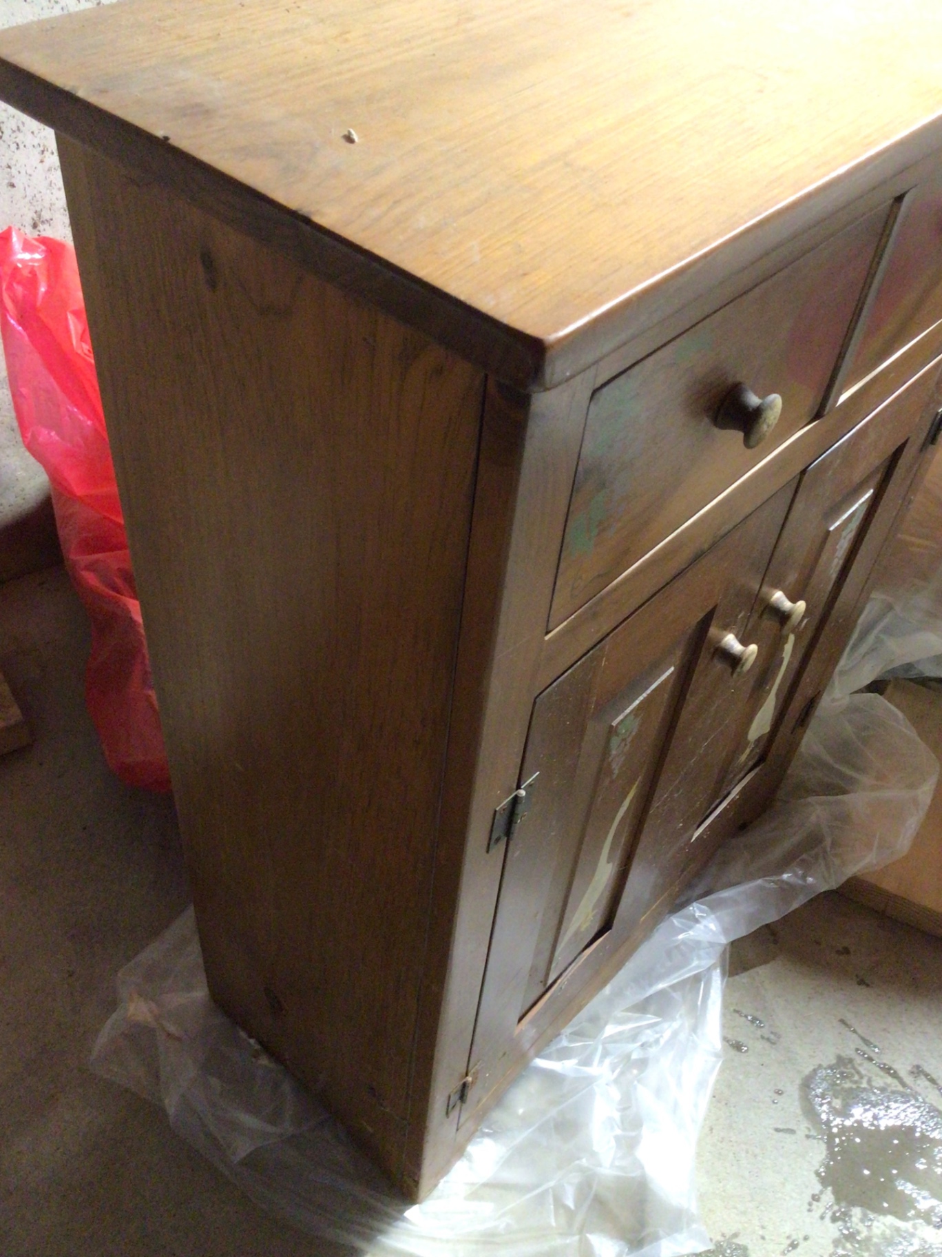Wooden cabinet with two drawers and two doors - image 3 of 3