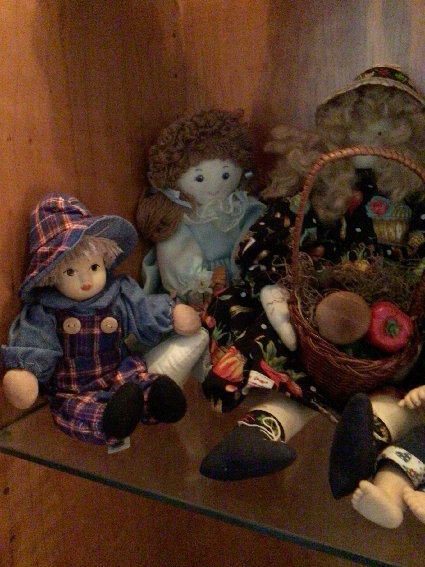 Collection of cloth dolls and fabric accessories - image 4 of 5