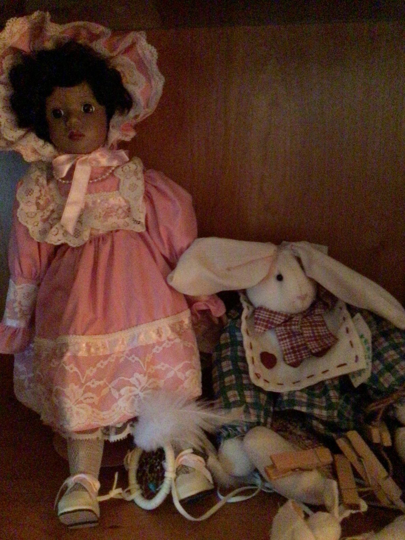 Collection of vintage-style dolls and plush toys - image 2 of 3