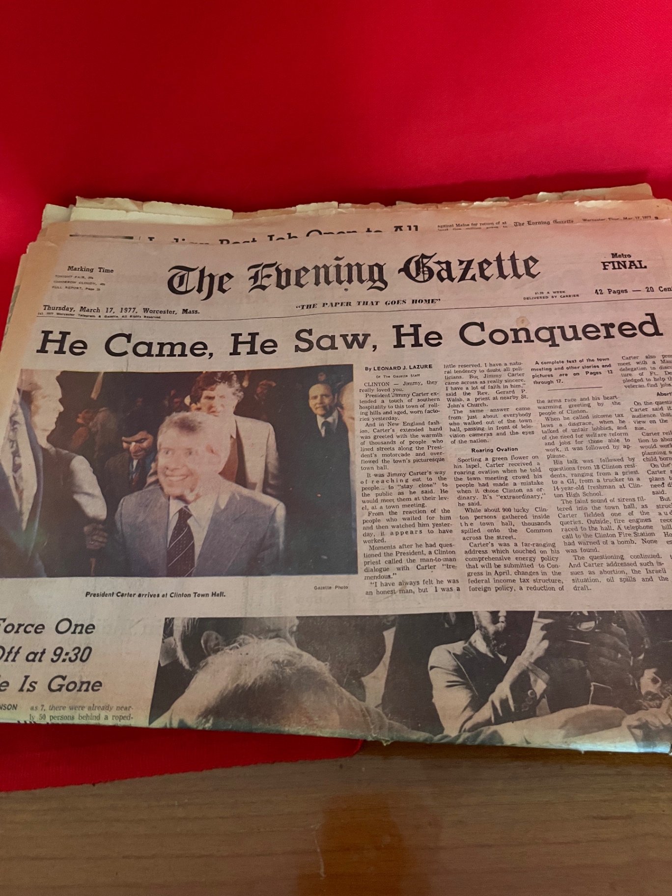 Collection of Vintage Newspaper Front Pages - image 2 of 7