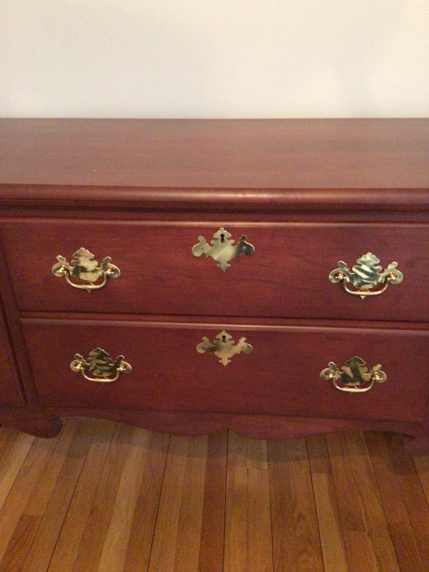 Hitchcock Cherry wood dresser/sideboard with brass hardware - image 1 of 3