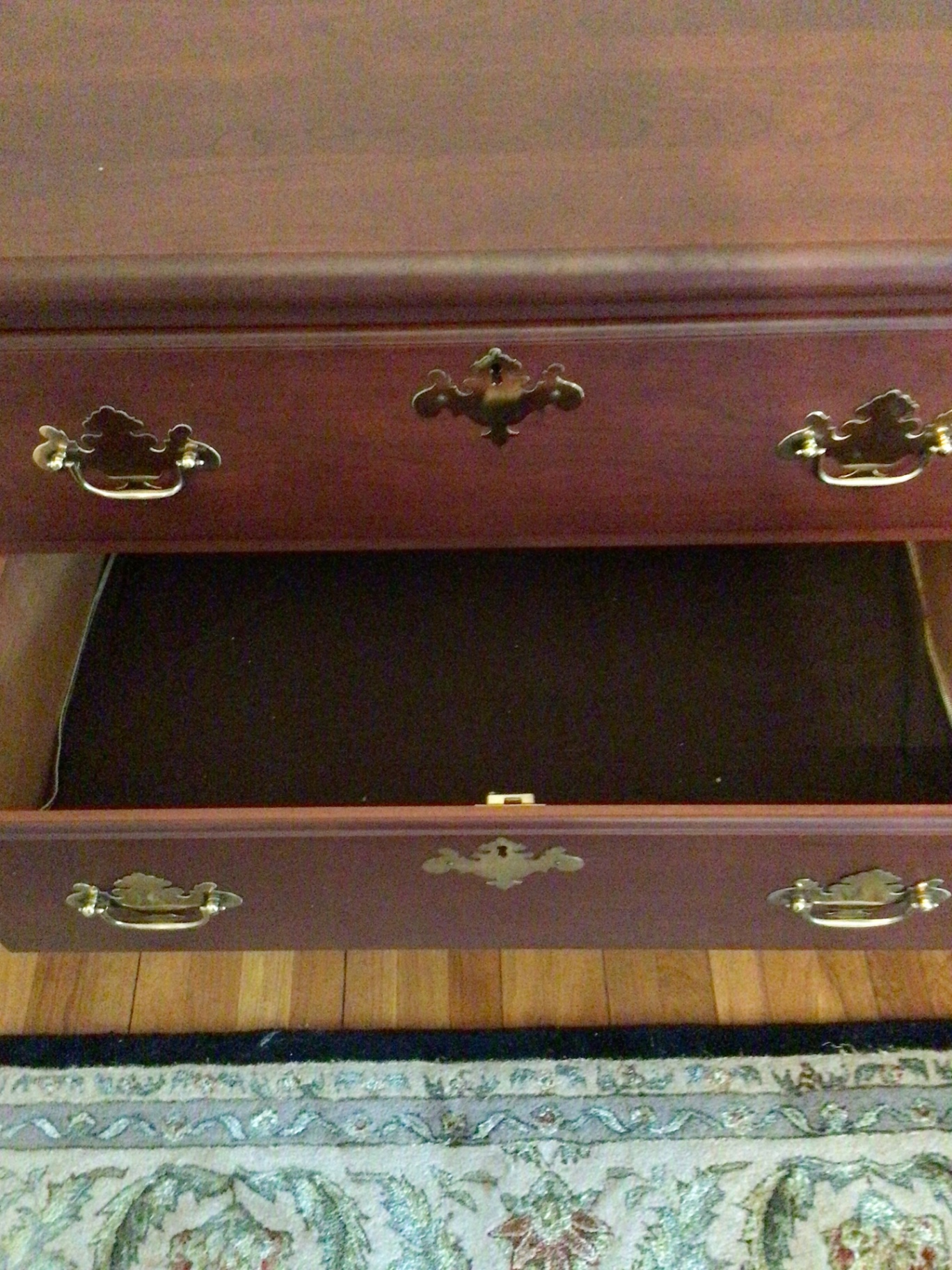 Hitchcock Cherry wood dresser/sideboard with brass hardware - image 3 of 3