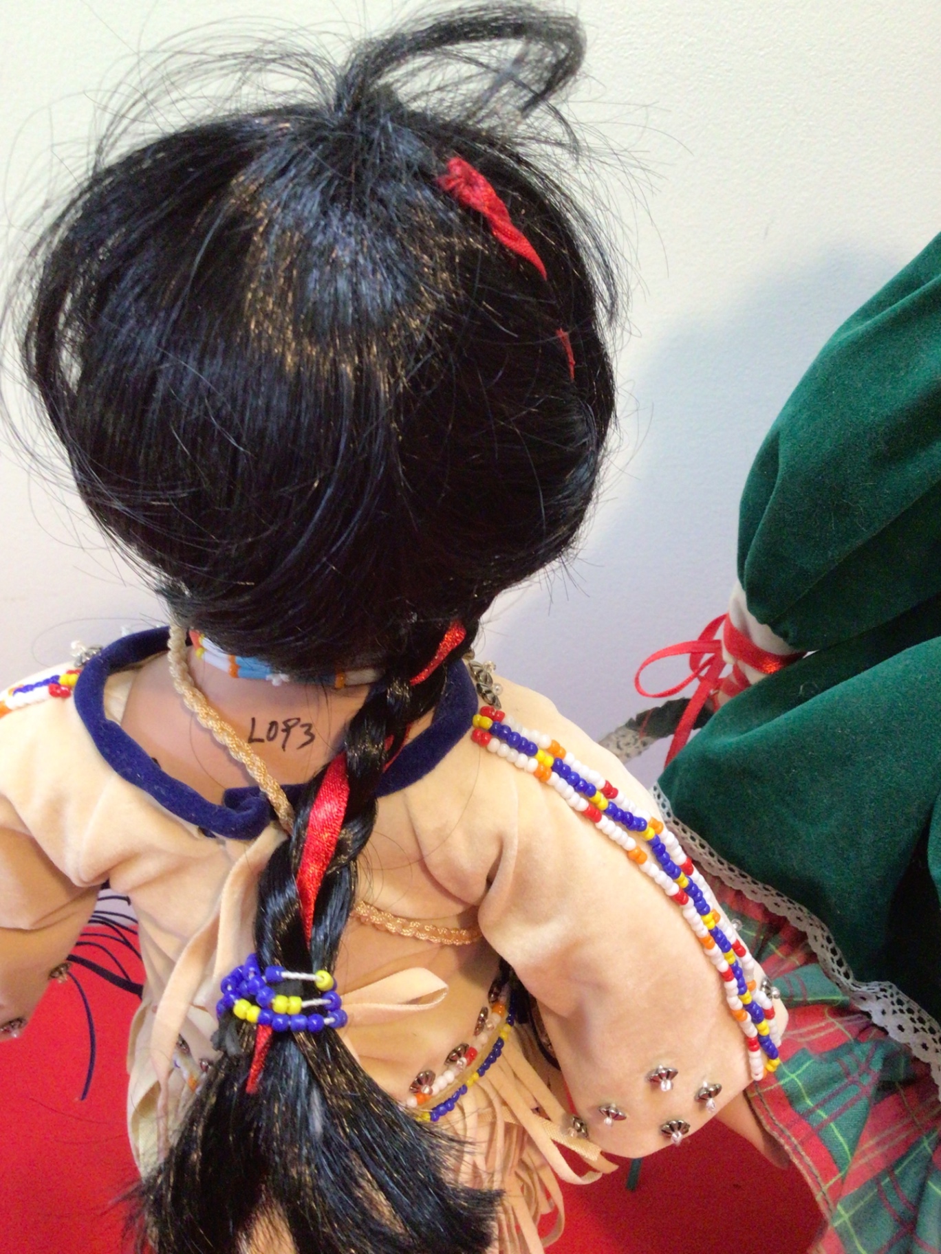 Two decorative dolls in traditional-style clothing - image 3 of 3