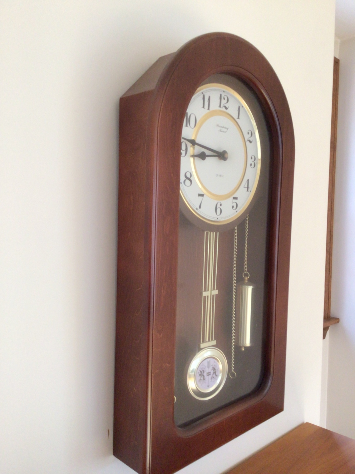 Wooden Wall Pendulum Clock - image 2 of 3