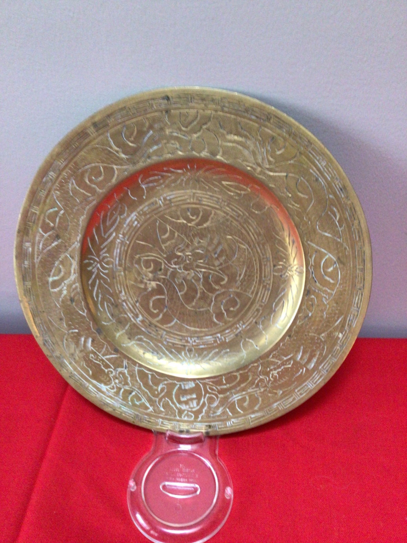 Engraved brass  plate - image 1 of 2