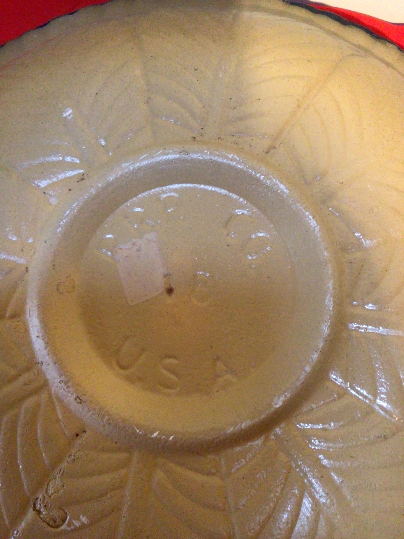 Ceramic bowl with blue rim and floral interior - image 3 of 3