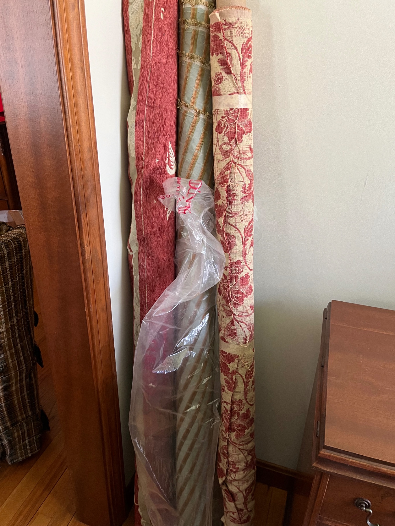 3 bolts of upholstery fabrics - image 1 of 3