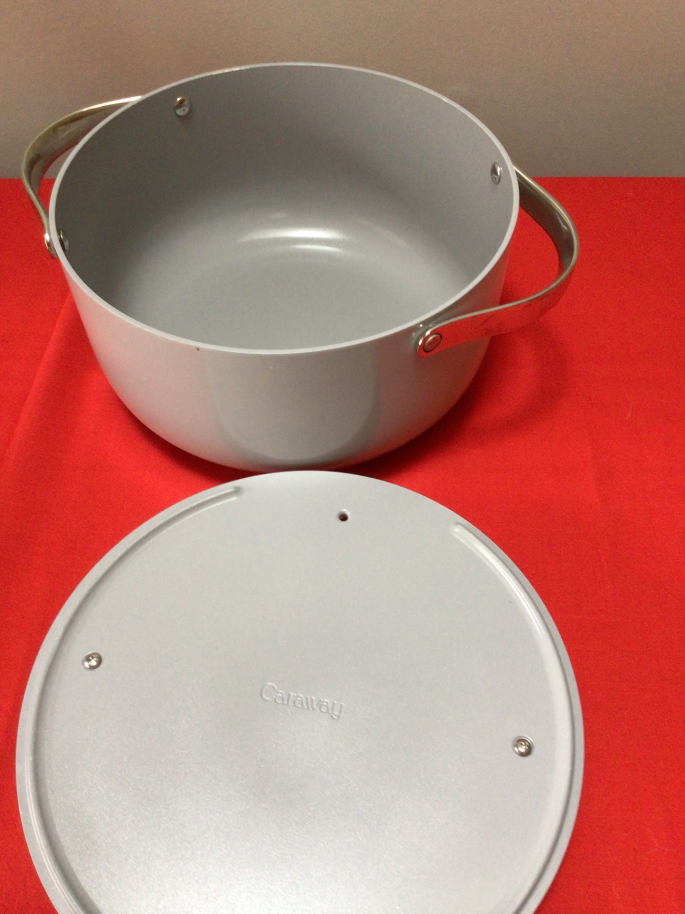 Set of metal cookware with lids and steamer insert - image 7 of 8