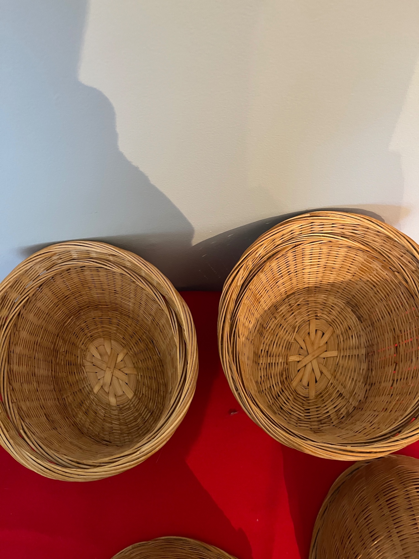 Two bunny-shaped wicker baskets - image 2 of 2