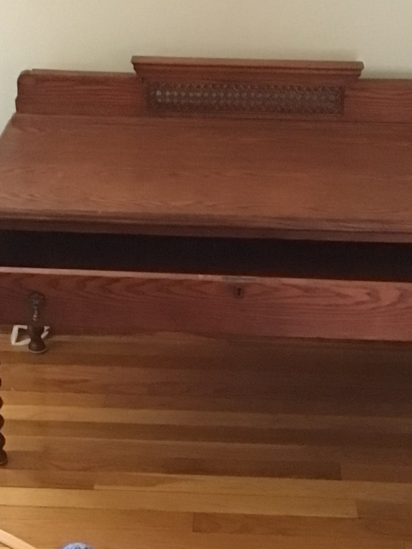 Antique Oak Writing Desk - image 4 of 5