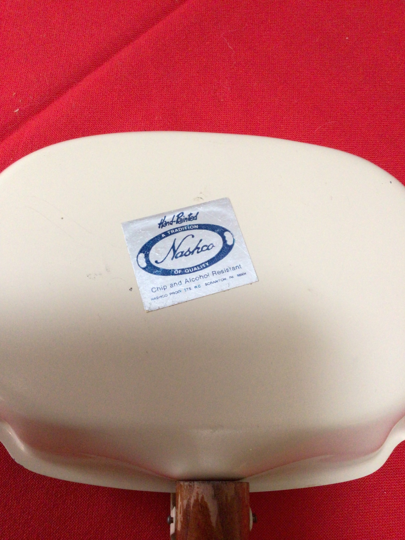 Nashco Hand-Painted Fruit Motif Enamel Pan with Wood Handle - image 3 of 3