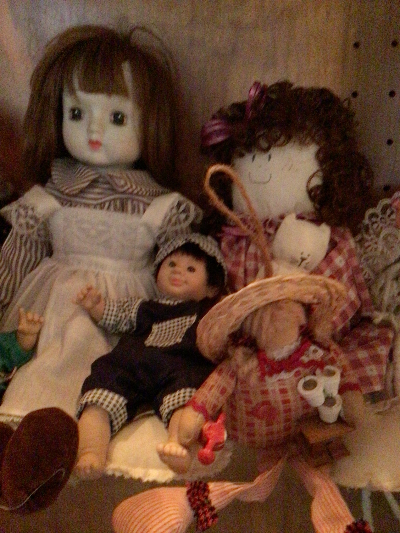 Collection of cloth dolls and fabric accessories - image 2 of 5