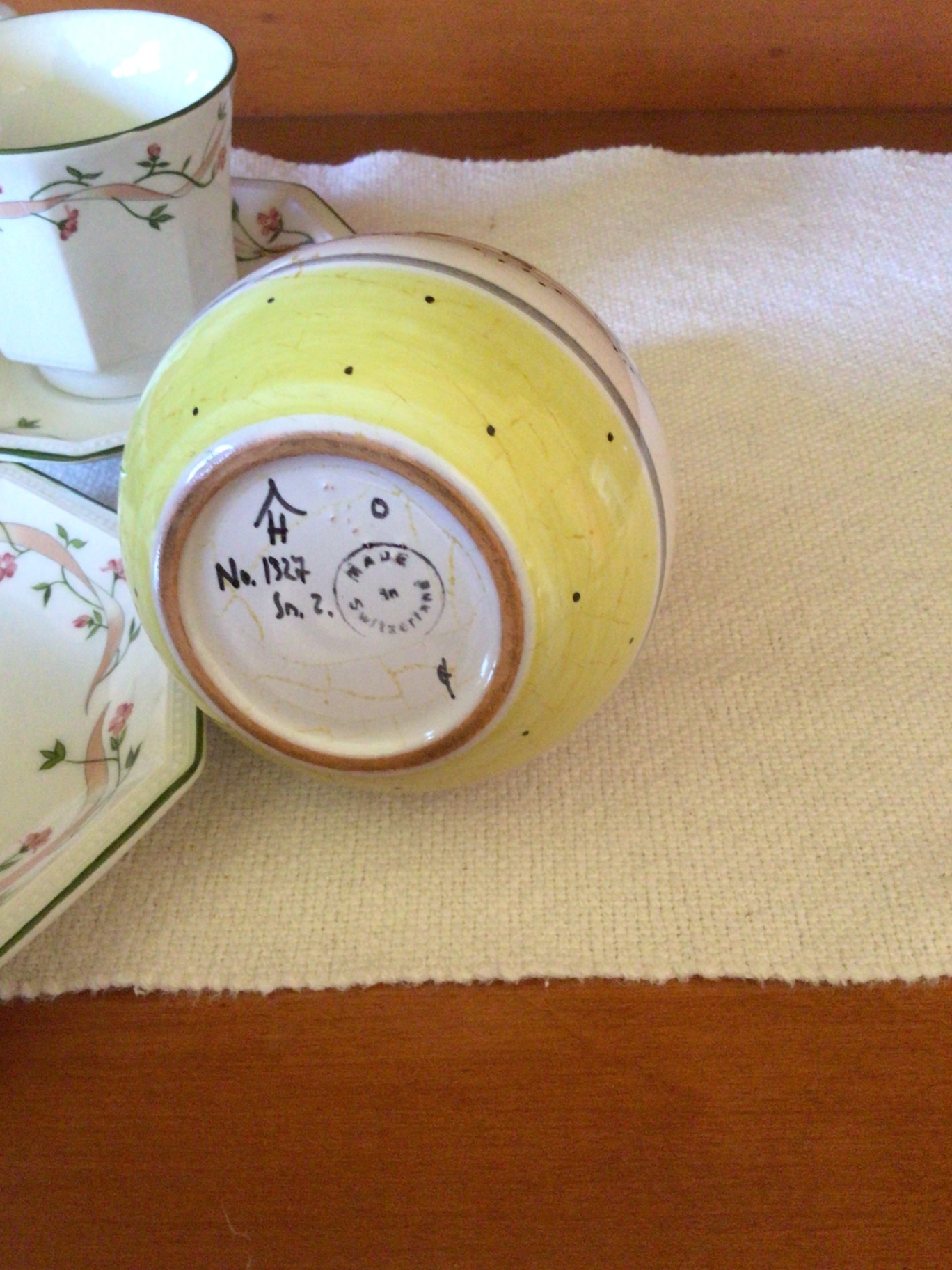 Floral ceramic tea set with decanter - image 1 of 6