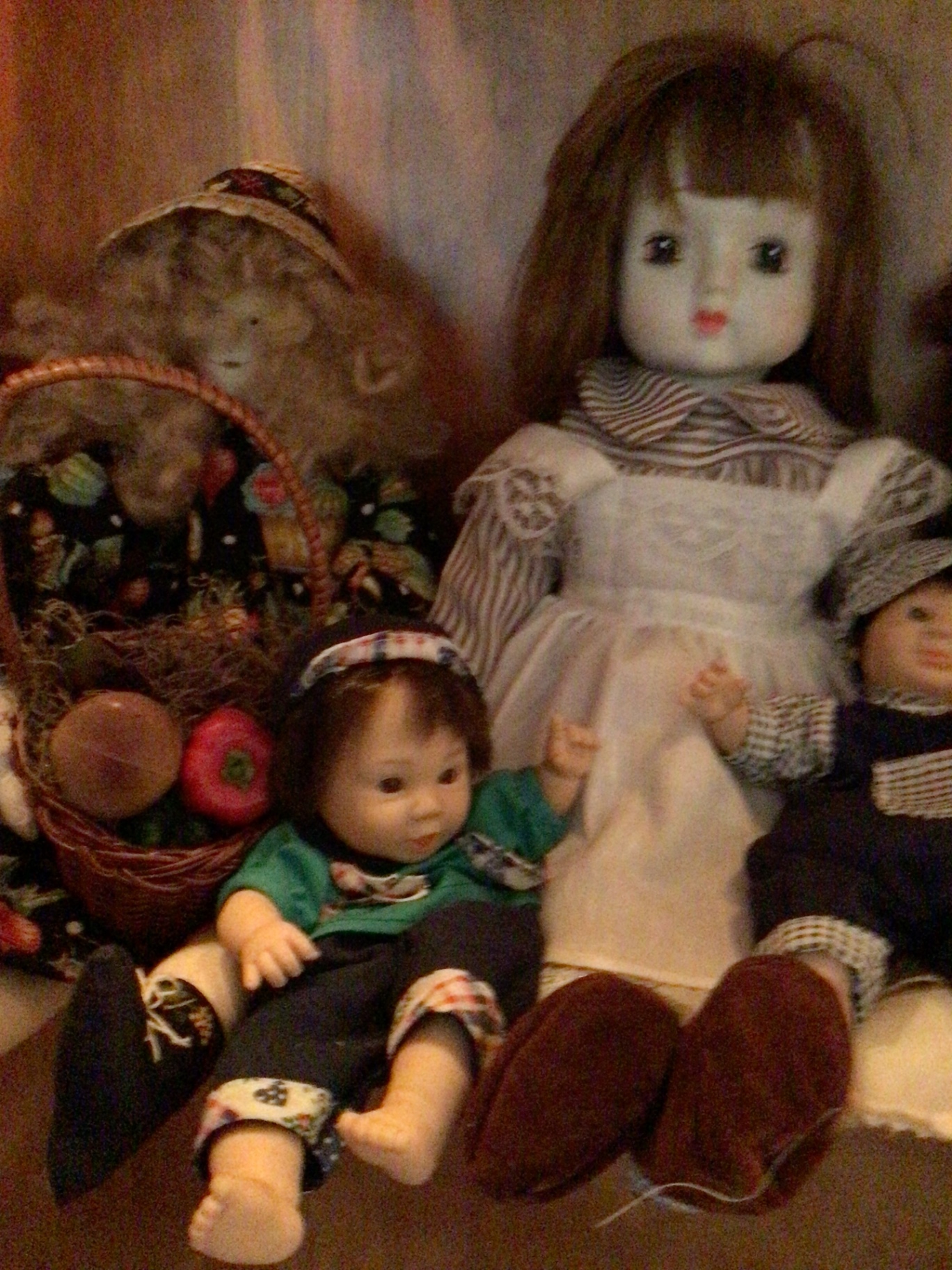 Collection of cloth dolls and fabric accessories - image 3 of 5