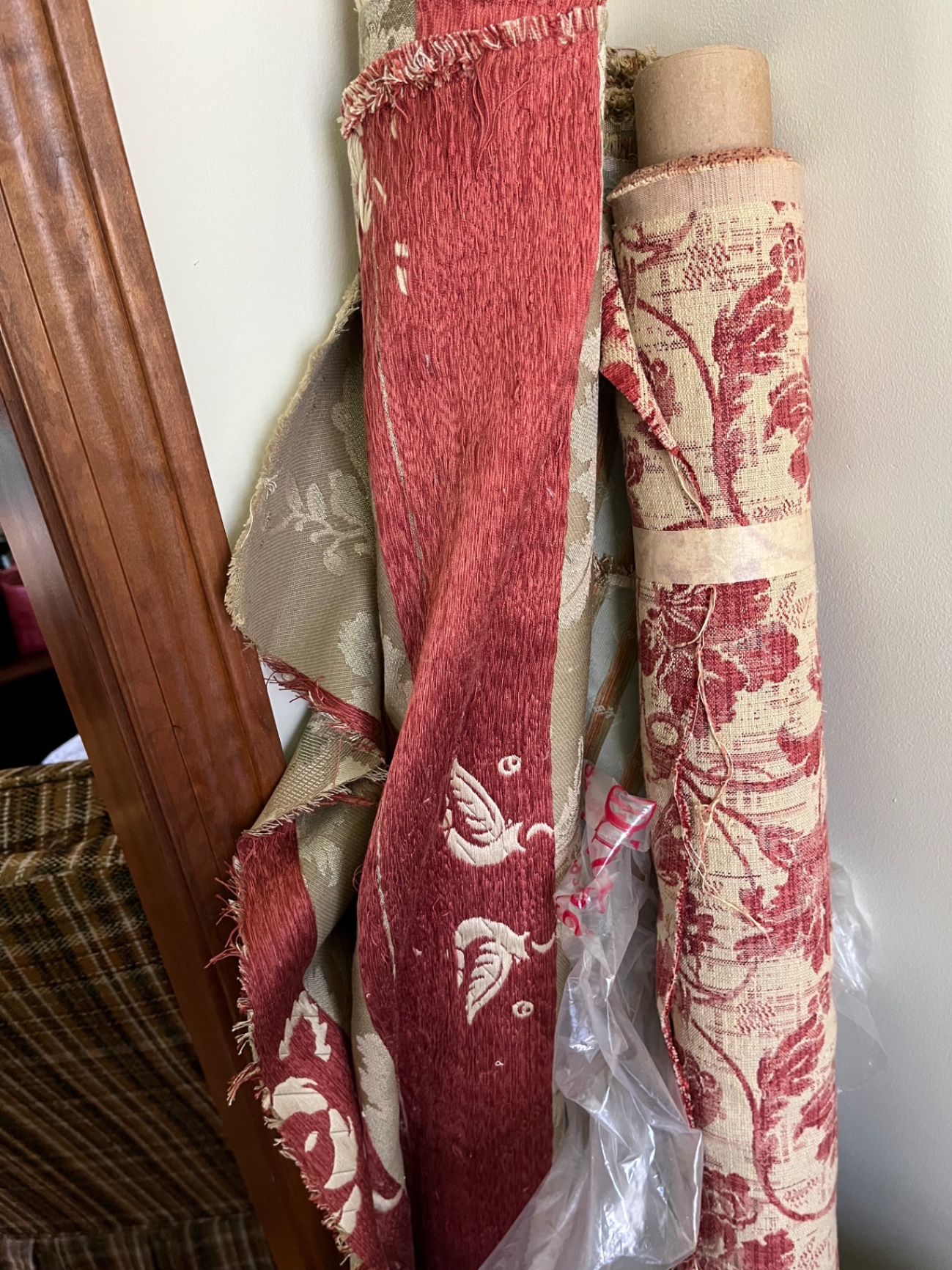 3 bolts of upholstery fabrics - image 2 of 3